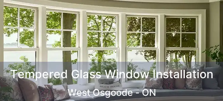 Tempered Glass Window Installation West Osgoode - ON