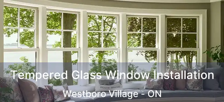 Tempered Glass Window Installation Westboro Village - ON