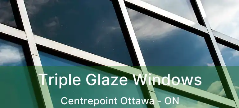  Triple Glaze Windows Centrepoint Ottawa - ON