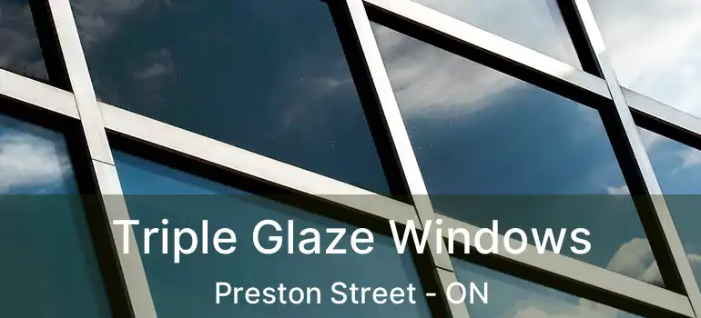  Triple Glaze Windows Preston Street - ON