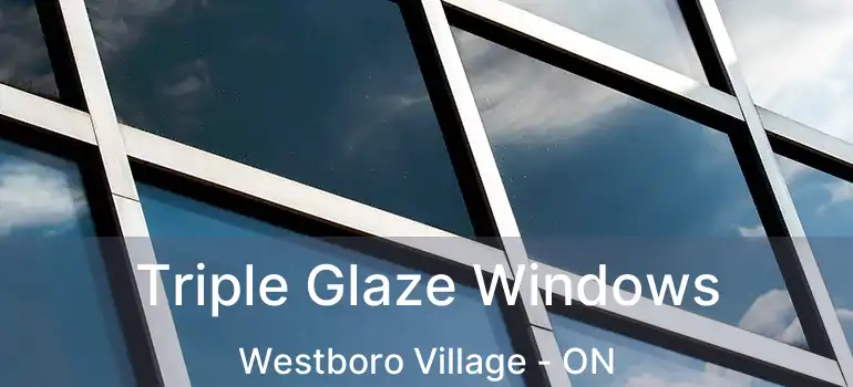  Triple Glaze Windows Westboro Village - ON