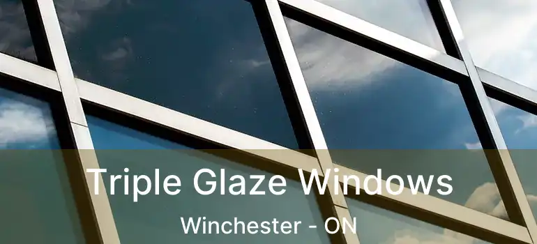  Triple Glaze Windows Winchester - ON