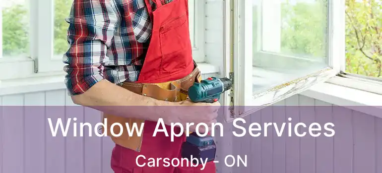  Window Apron Services Carsonby - ON
