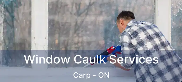Window Caulk Services Carp - ON