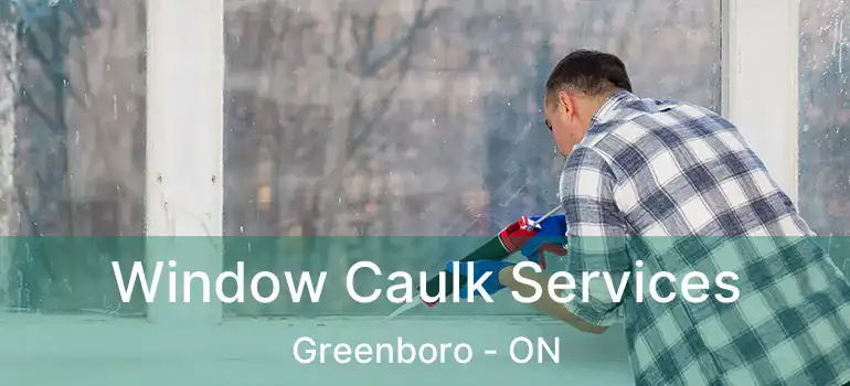  Window Caulk Services Greenboro - ON