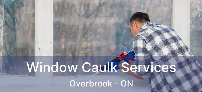 Window Caulk Services Overbrook - ON