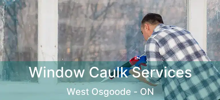 Window Caulk Services West Osgoode - ON