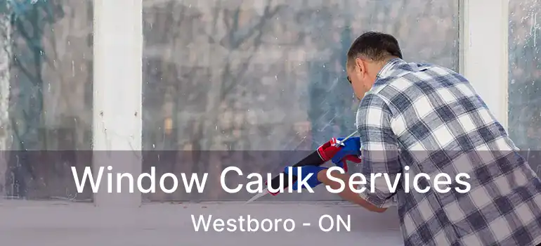 Window Caulk Services Westboro - ON