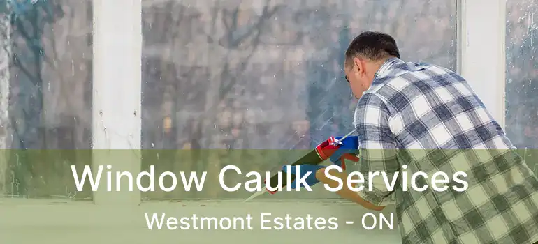  Window Caulk Services Westmont Estates - ON