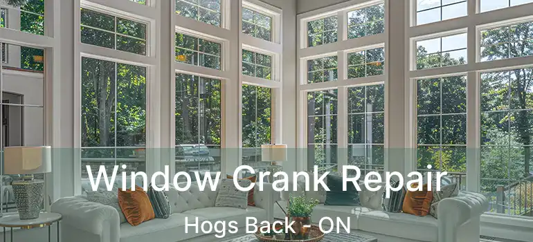  Window Crank Repair Hogs Back - ON