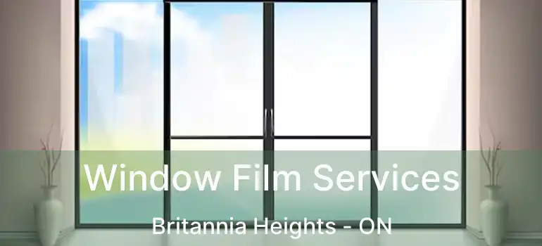 Window Film Services Britannia Heights - ON