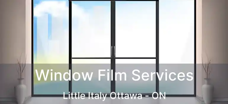 Window Film Services Little Italy Ottawa - ON