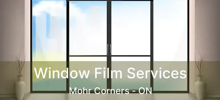 Window Film Services Mohr Corners - ON
