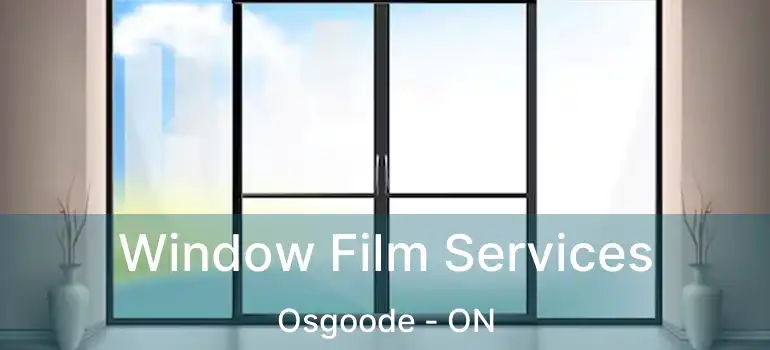 Window Film Services Osgoode - ON