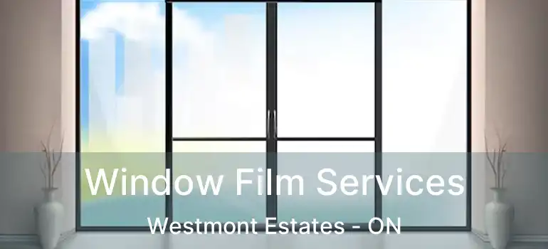 Window Film Services Westmont Estates - ON