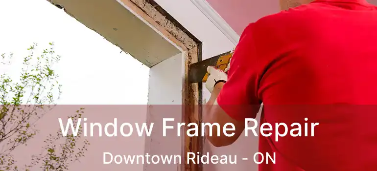 Window Frame Repair Downtown Rideau - ON