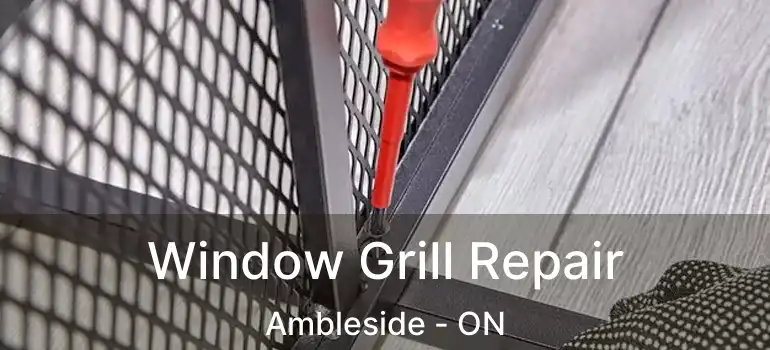  Window Grill Repair Ambleside - ON