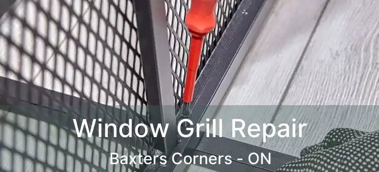  Window Grill Repair Baxters Corners - ON