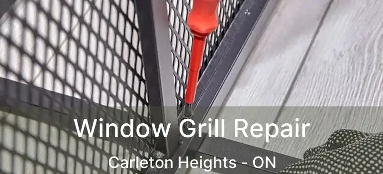 Window Grill Repair Carleton Heights - ON