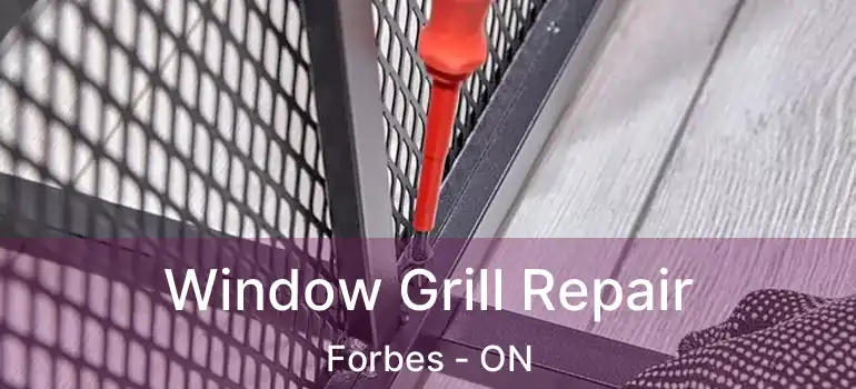  Window Grill Repair Forbes - ON