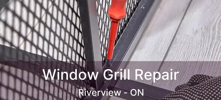  Window Grill Repair Riverview - ON
