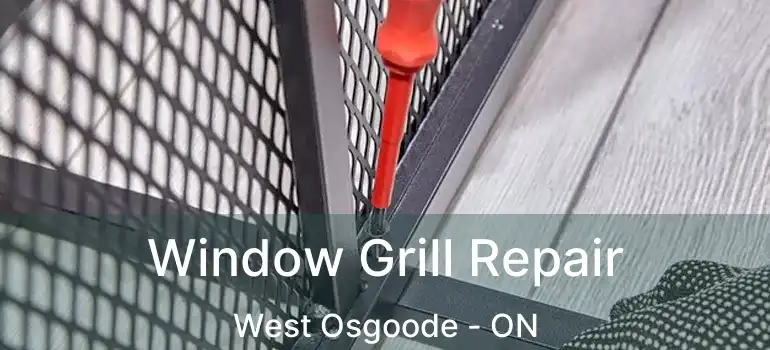  Window Grill Repair West Osgoode - ON