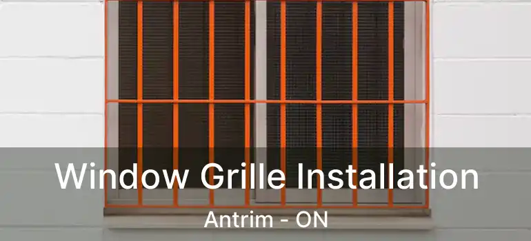  Window Grille Installation Antrim - ON