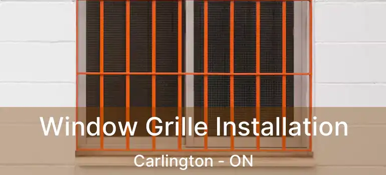 Window Grille Installation Carlington - ON