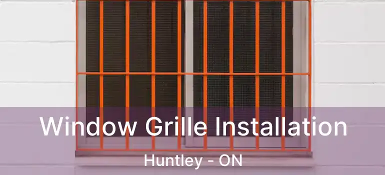  Window Grille Installation Huntley - ON