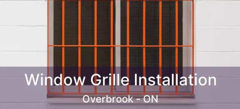 Window Grille Installation Overbrook - ON
