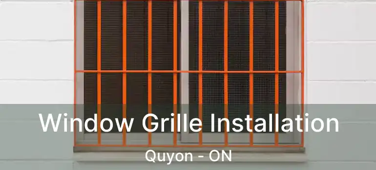  Window Grille Installation Quyon - ON