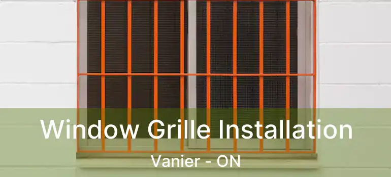  Window Grille Installation Vanier - ON
