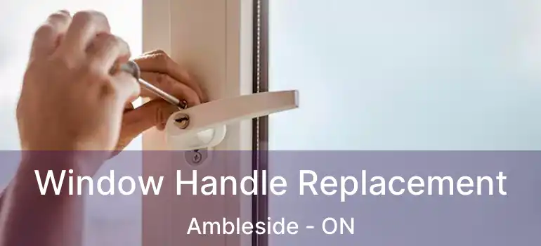 Window Handle Replacement Ambleside - ON