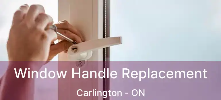 Window Handle Replacement Carlington - ON