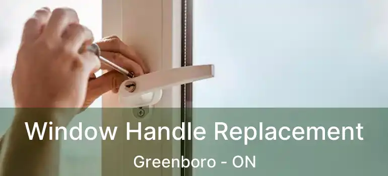 Window Handle Replacement Greenboro - ON
