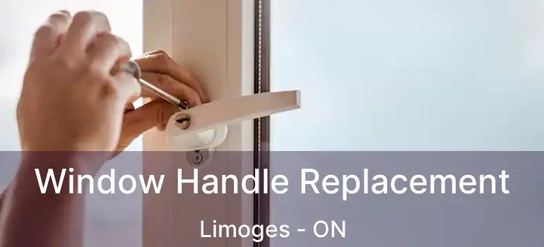 Window Handle Replacement Limoges - ON