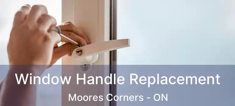 Window Handle Replacement Moores Corners - ON
