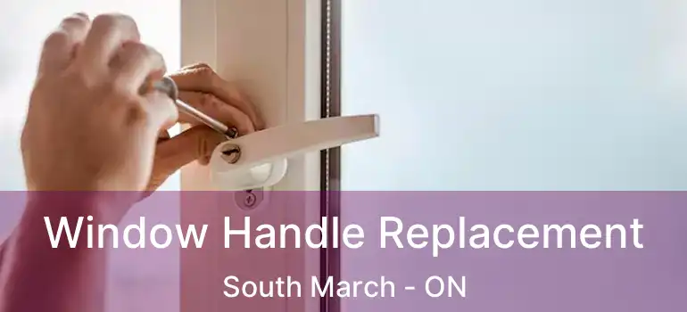  Window Handle Replacement South March - ON