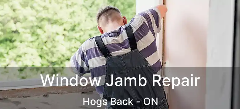 Window Jamb Repair Hogs Back - ON