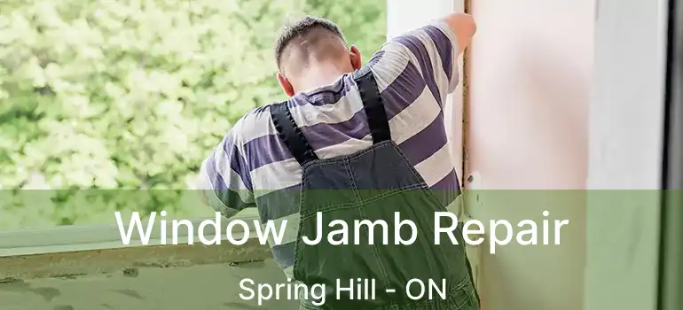 Window Jamb Repair Spring Hill - ON