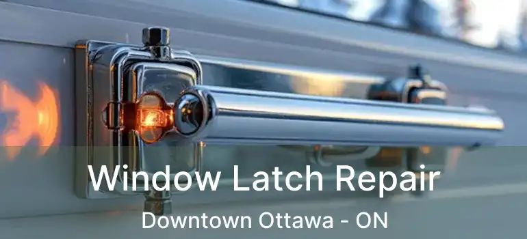 Window Latch Repair Downtown Ottawa - ON
