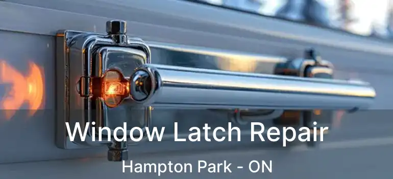 Window Latch Repair Hampton Park - ON
