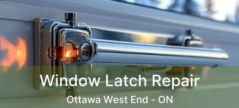 Window Latch Repair Ottawa West End - ON