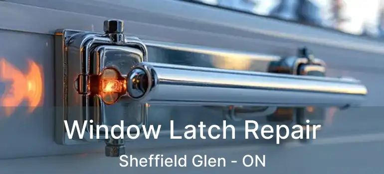Window Latch Repair Sheffield Glen - ON