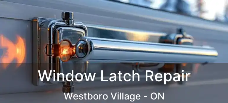  Window Latch Repair Westboro Village - ON