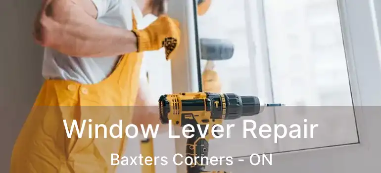  Window Lever Repair Baxters Corners - ON