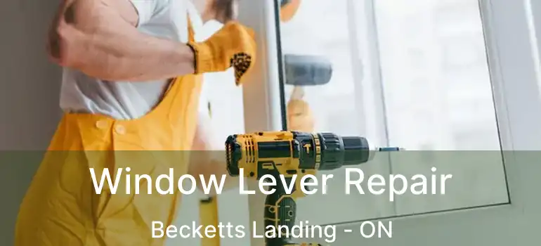 Window Lever Repair Becketts Landing - ON