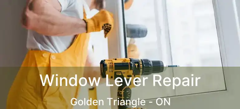  Window Lever Repair Golden Triangle - ON
