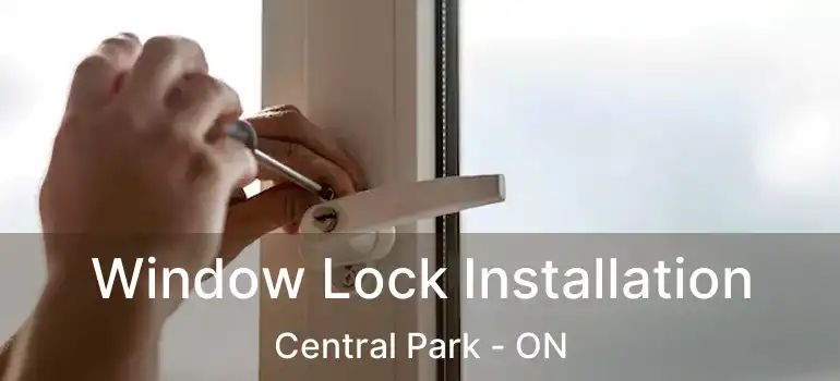  Window Lock Installation Central Park - ON