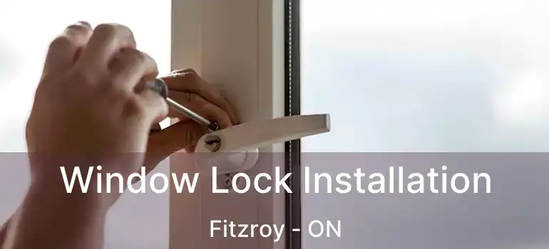  Window Lock Installation Fitzroy - ON